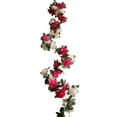 thumbnail image 2 of BalsaCircle 2 Blush Fuchsia Artificial 8 feet Silk Roses Mini Artificial Flowers Vine Garlands Wedding Party Centerpieces, 2 of 8