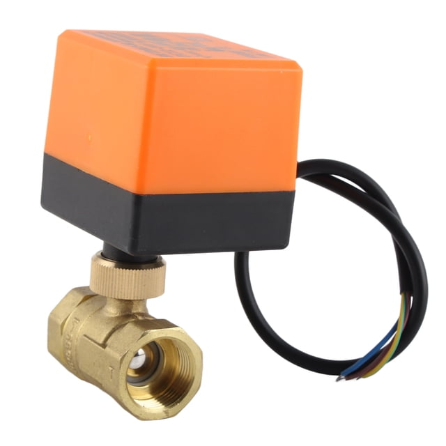 Motorized Brass Ball Valve, HVAC System Control, Flexible Installation, Working Noise, DN20 G3/4 for HVAC Fan Coil, Hot and Cold Water Control