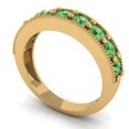 thumbnail image 2 of 1.81 ct Brilliant Round Cut Simulated Green Diamond 18K Yellow Gold Band SZ 9.25, 2 of 6