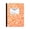 Orange, variant on Composition Notebook 1 Pack Wide Ruled 100 Sheets Marble Cover 9.75x7.5in Sewn Binding