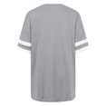 thumbnail image 4 of Womens Plus Size Blouses Color Block Crew Neck Tops Short Sleeve Basic Casual Loose Fit Tee 2025 Fashion Shirts, 4 of 5
