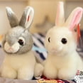thumbnail image 3 of 20cm Cute Rabbit Plush Doll Simulation Bunny Toy Children Birthday Gift Decor, 3 of 6