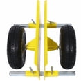 thumbnail image 6 of 600lb Panel Dolly 10in Pneumatic Wheels Yellow Heavy Load, 6 of 7