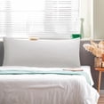 thumbnail image 2 of PiccoCasa Washed Microfiber Body Pillowcases Soft Envelope Light Gray 20" x 60", 2 of 7