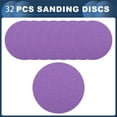 thumbnail image 4 of Discos de Lijado Unique Bargains 3" 180 Grano Reparación Automotriz Redondos de Papel de Lija con Gancho y Bucle Película de Poliéster Púrpura 32 Pcs, 4 of 7