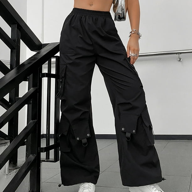 Cargo Pants Women High Waisted Parachute Pants Fashion Y2K Teen Girls Baggy  Jogger Pants Casual Wide Leg Cargo Pants, Red, Small : : Clothing,  Shoes & Accessories