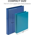 thumbnail image 6 of Samsill Economy 1 Inch Mini 3 Ring Binder - - 9.1” x 7.5” Round Ring Binder - Non-Stick Customizable Cover - Assorted Fashion - 6 Pack, 6 of 6