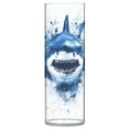 thumbnail image 2 of Plastic Vase 11.8"×3.9" Translucent Cylinder Vase Durable Flower Vase Storage Bottle for Modern Home Wedding Decor An Blue Angry Shark, 2 of 6