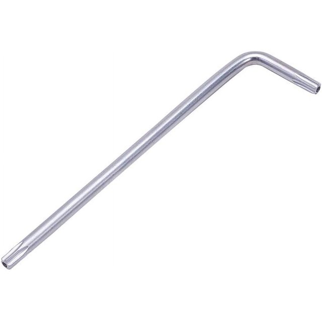 HUGFEGWE T25 Long Tamper Proof Torx Star Key Bit Wrench L-Shape Nickel Plating 1Pcs CJB91-23219