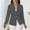 Dark Gray, variant on Dolkfu Red Women Clothing Collared Refined Long Sleeve Button Suit Business Casual Modern Solid Jackets Wine,S