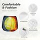 thumbnail image 4 of Balery Tennis Ball In Fire And Water Pantalones cortos deportivos para mujer con forro y dos bolsillos, elásticos, para entrenamiento, gimnasio, yoga-X-Large, 4 of 7