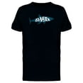 thumbnail image 1 of Big Shark With Silhouette T-Shirt Men -Image by Shutterstock, Male Medium, 1 of 2