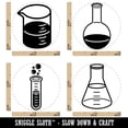 thumbnail image 2 of Chemistry Science Flask Test Tube Beaker Rubber Stamp Set for Scrapbooking Crafting Stamping - Mini 1/2 Inch, 2 of 7