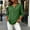 Green loose fit 3/4 sleeve blouse a1, variant on Loose Fit 3/4 Sleeve Blouse for Women, Plus Size V Neck Button Down Top, Casual Soft Stretch Tunic for Beach Office Daily Wear, Gray XL