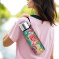 thumbnail image 6 of 20 Oz Pioneer Flower Coffee Tumbler Double Wall Insulated Stainless Steel Water Bottle | Metal Reusable Thermoses Flask with Cup Cap | Leak & Sweat Proof with Anti-Dust Lid, 6 of 7