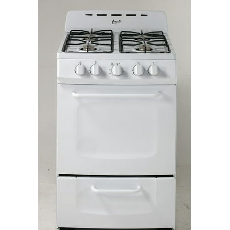 Avant Gr024pow White 24 Inch Gas Range With Open Burners Walmart Com