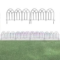 Glamos Wire Arched Top 18 inch Panel Fence Metal Garden 4 Pack 9 feet total