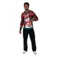 thumbnail image 3 of Jollidays Men's Llama Giftwrap Ugly Christmas Sweater with Drink Pocket, Sizes S-2XL, 3 of 5