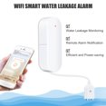thumbnail image 2 of Generic Détecteur de Fuite d'Eau Compatible WiFi avec Alertes Intelligentes, Design Blanc ABS, Taille Compacte 69x24x18.5mm, Batterie Non Incluse, 2 of 6