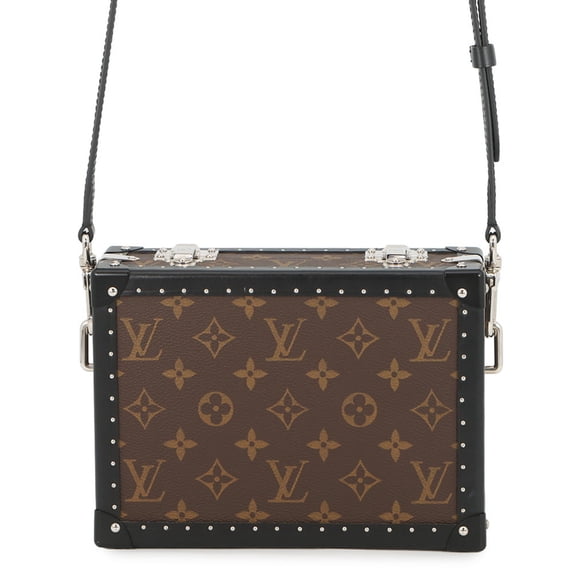 Pre-Owned Louis Vuitton Monogram Macassar Clutch Box Shoulder Bag M20252 LOUIS VUITTON Black...