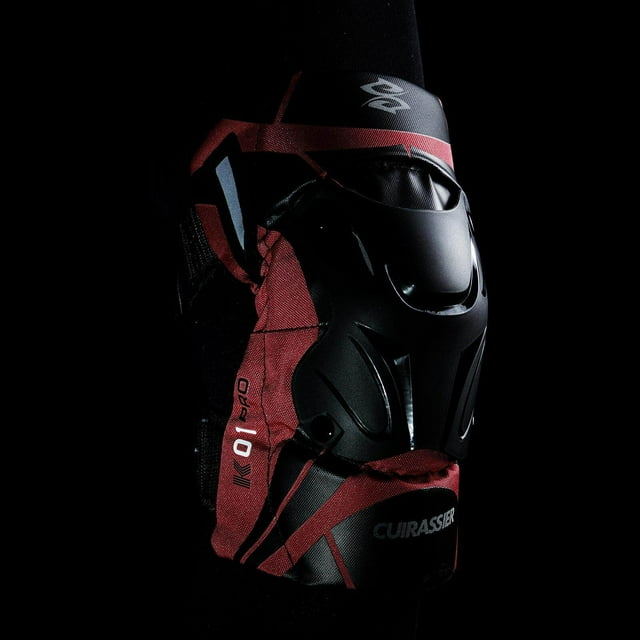 2x Motorcycle Knee Pads K01-3 EVA foam impact resistant for Motocross Racing Reflective Red