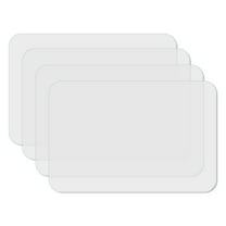 CounterArt Transparent Flexible Plastic Placemat 4-Pack