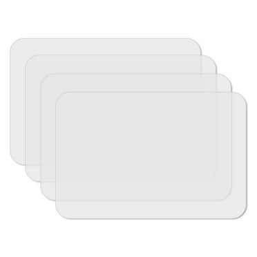 CounterArt Transparent Flexible Plastic Placemat 4-Pack