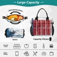 thumbnail image 4 of Abstract Snowy Landscape Lunch Bag Insulated Lunch Box Leakproof Reusable Cooler Tote Adjustable Shoulder Strap for Men Women 12L, 4 of 6