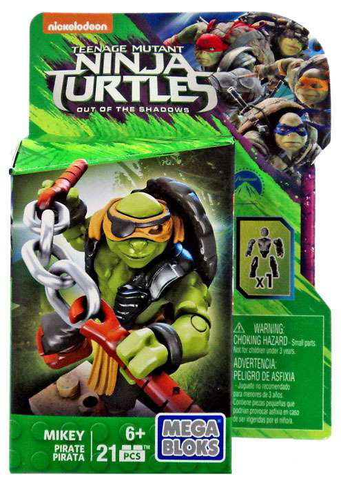 Mega Bloks Construx Teenage Mutant Ninja Turtles Mikey Nunchuck Training Figure 