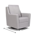 thumbnail image 4 of DaVinci Nova Pillowback Swivel Glider in Misty Grey, 4 of 6