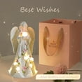 thumbnail image 2 of Angel Figurine Home Decor, Angel Statue with Led Light Loving Heart Ornaments AAA Battery Powered, Perfect Gift for Mother's Day, Frind, Sister, Grandma, Unique Housewarming Gifts, Mum Gifts, 2 of 6