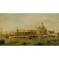 thumbnail image 3 of Workshop of Francesco Guardi 14x10 Black Modern Framed Museum Art Print Titled - Venice; the Dogana and Santa Maria Della Salute, 3 of 5