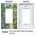thumbnail image 3 of Yayeee Rocker Switch Wall Plate 1-Gang 4.6"x2.9" Home Decorative Outlet Cover, Art Garden Scene, 3 of 6