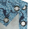 thumbnail image 5 of Ambesonne Sealife Grommet Curtain, Ocean Mosaic Pattern, 50" x 63", Navy Turquoise, 5 of 6