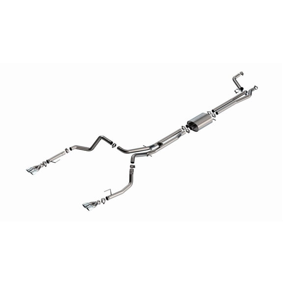 Borla S-Type Cat-Back Exhaust System for Chevy Silverado & GMC Sierra 1500 6.2L V8 with Chrome Tips