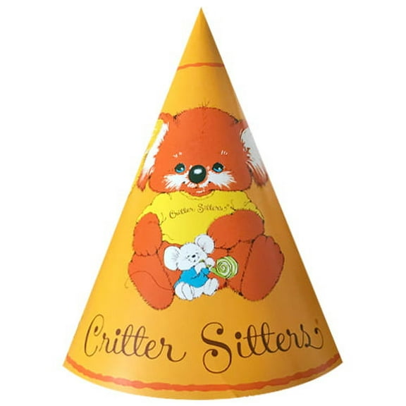Critter Sitters Vintage Orange Cone Hats (5ct)
