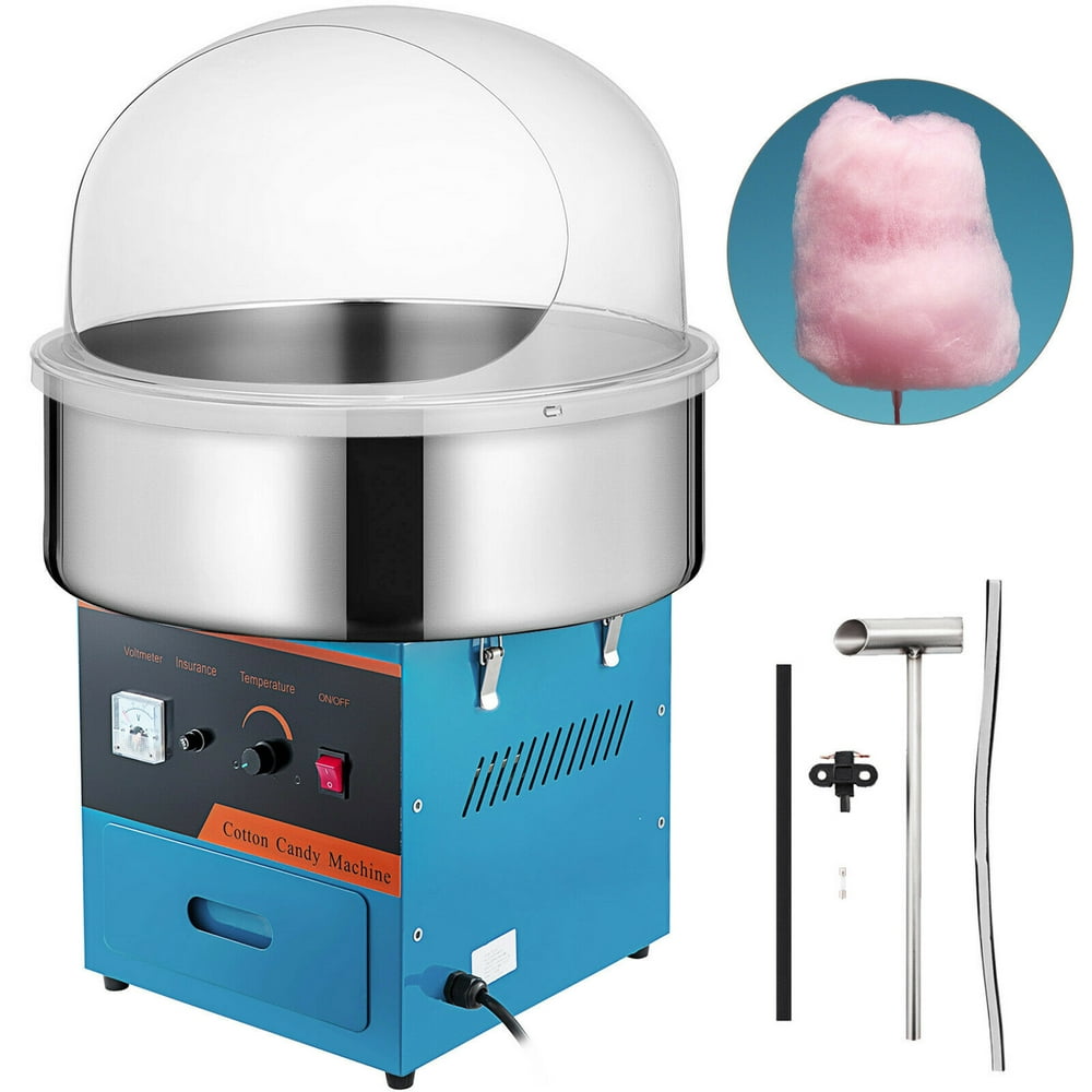 Vevor Commercial Cotton Candy Machine With Bubble Cover Shield Electric Candy Floss Maker 205 1532