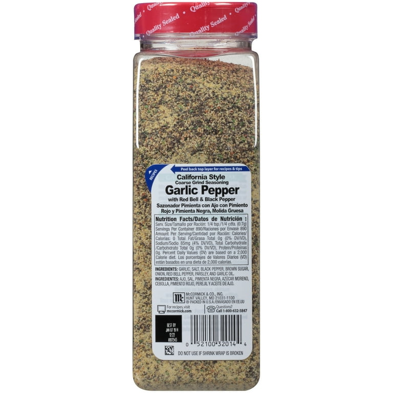 Garlic & Red Bell Pepper, Monterey Style Seasoning