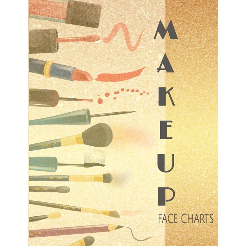 Makeup Face Charts Paper Practice Face Chart For Professional Makeup