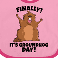 thumbnail image 4 of Inktastic Finally It's Groundhog Day Boys or Girls Baby Bib, 4 of 4