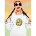 thumbnail image 2 of Ashamed Cat Sweatshirt Women -Kayomi Harai Designs, Female Small, 2 of 4