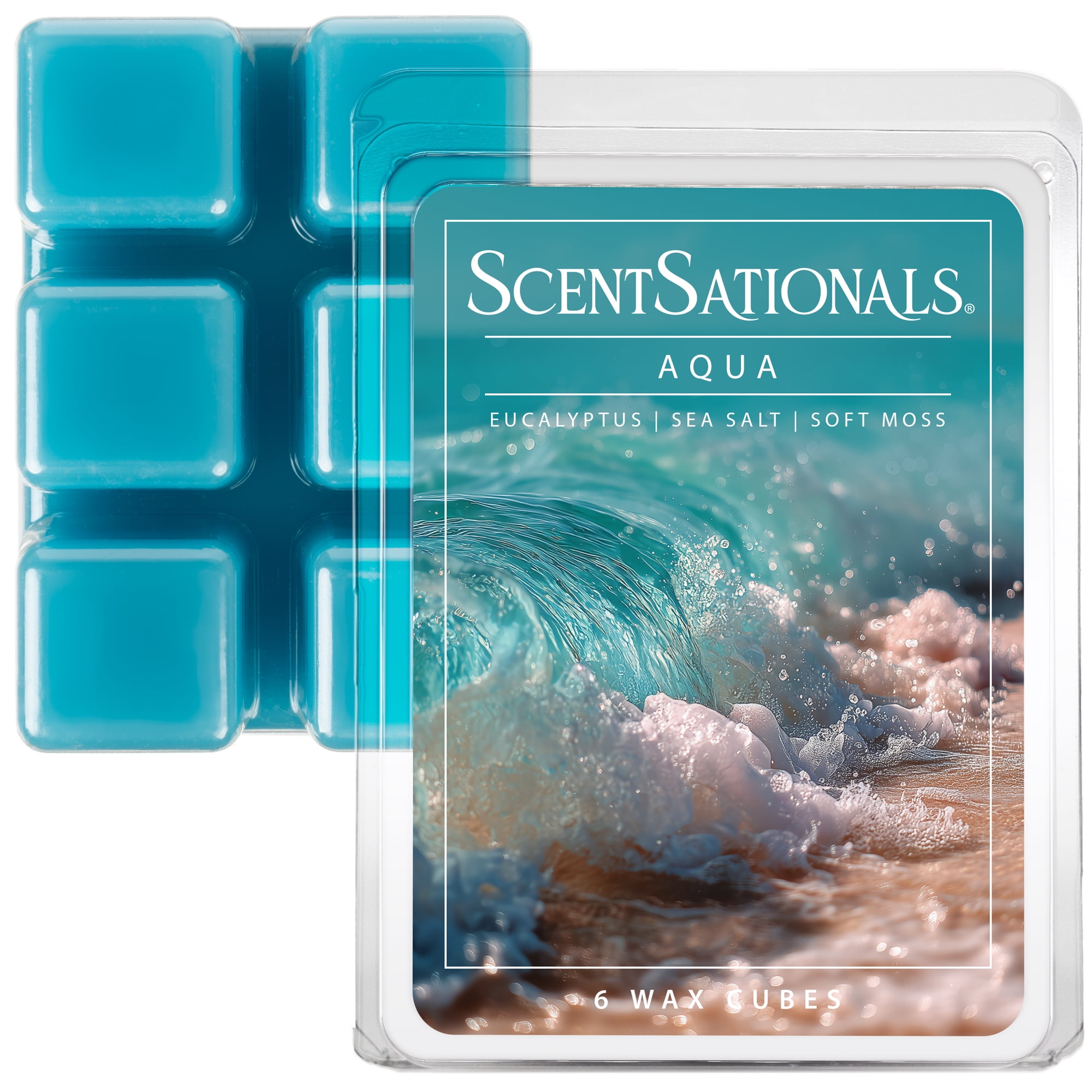 (2 pack) ScentSationals Aquaholic Scented Wax Melts 2.5 oz