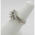 thumbnail image 3 of Silver & Stone Jewels 2 CT White Round Cut Cubic Zirconia Bridal Ring Set In 14K White Gold Plated, 3 of 6