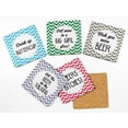 thumbnail image 2 of Inkdotpot Ensemble de 6 sous-Verres Faciles à Nettoyer 4-Zoll SquareCoasters Base en Cork-Réutilisable - Citations, 2 of 8