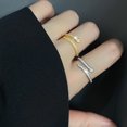 thumbnail image 3 of Anillo de serpiente delgado, distintivo, estilo hip hop, de alto nivel, con diamantes de imitación, taladro, circonita, anillo de dedo índice en forma de serpiente, anillo de lujo inteligente, 3 of 6