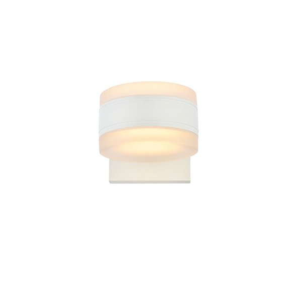 Raine Integrated LED wall sconce in white