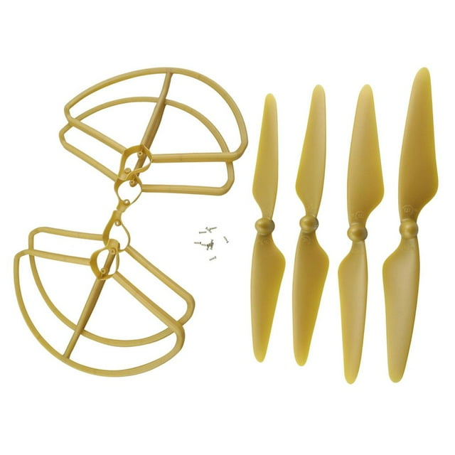 Milaget 4x CW CCW Prop Prop + Couvercle de Protection Hubsan H501S Or