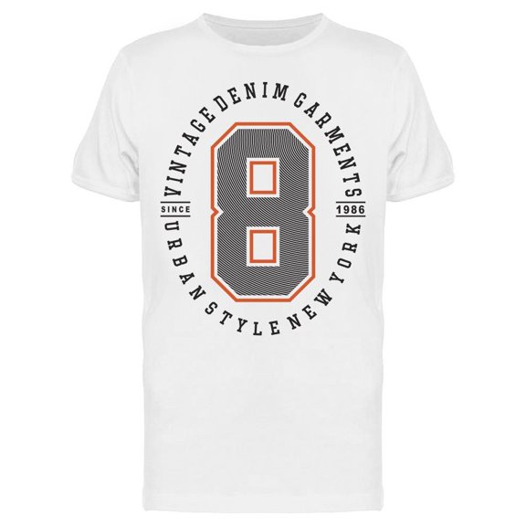 Typography:Vintage Denim Garment Tee Men's -Image by Shutterstock