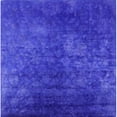 thumbnail image 1 of Ahgly Company Indoor Square Mid-Century Modern Blue Oriental Area Rugs, 6' Square, 1 of 6