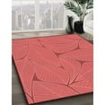 thumbnail image 2 of Ahgly Company Indoor Square Patterned Love Red Area Rugs, 7' Square, 2 of 6